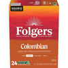 Folgers Colombian Coffee, Medium Roast, Keurig K Cup Brewers, 24 Count Box
