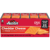 Austin Cheddar Cheese on Cheese Sandwich Crackers, Single Serve Snack Crackers,